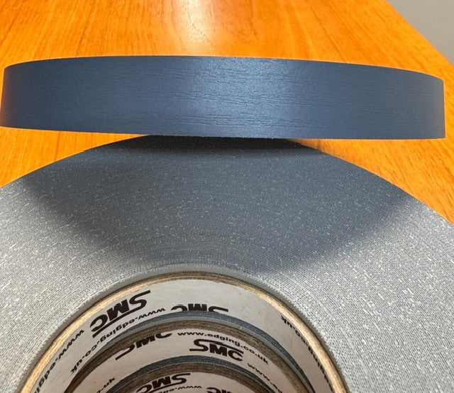 Alby Blue Ash Embossed Melamine Preglued - U188/E