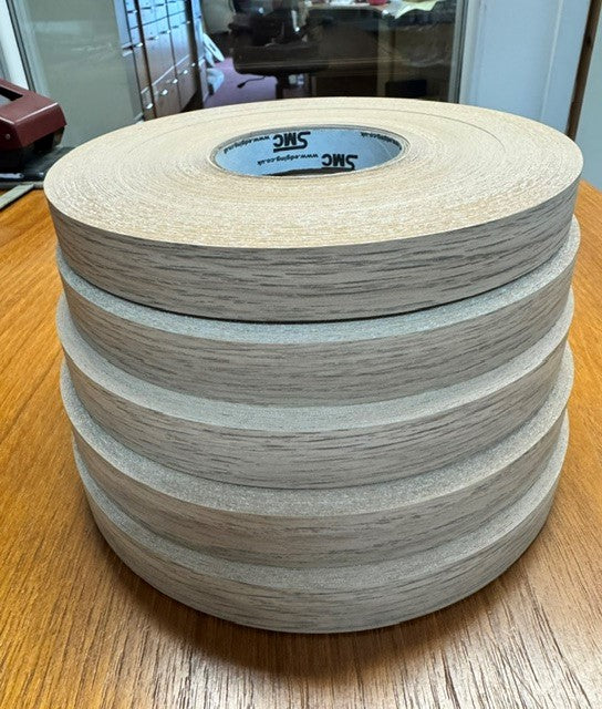 Natural Kendal Oak Melamine 22mm Preglued 50M - H260