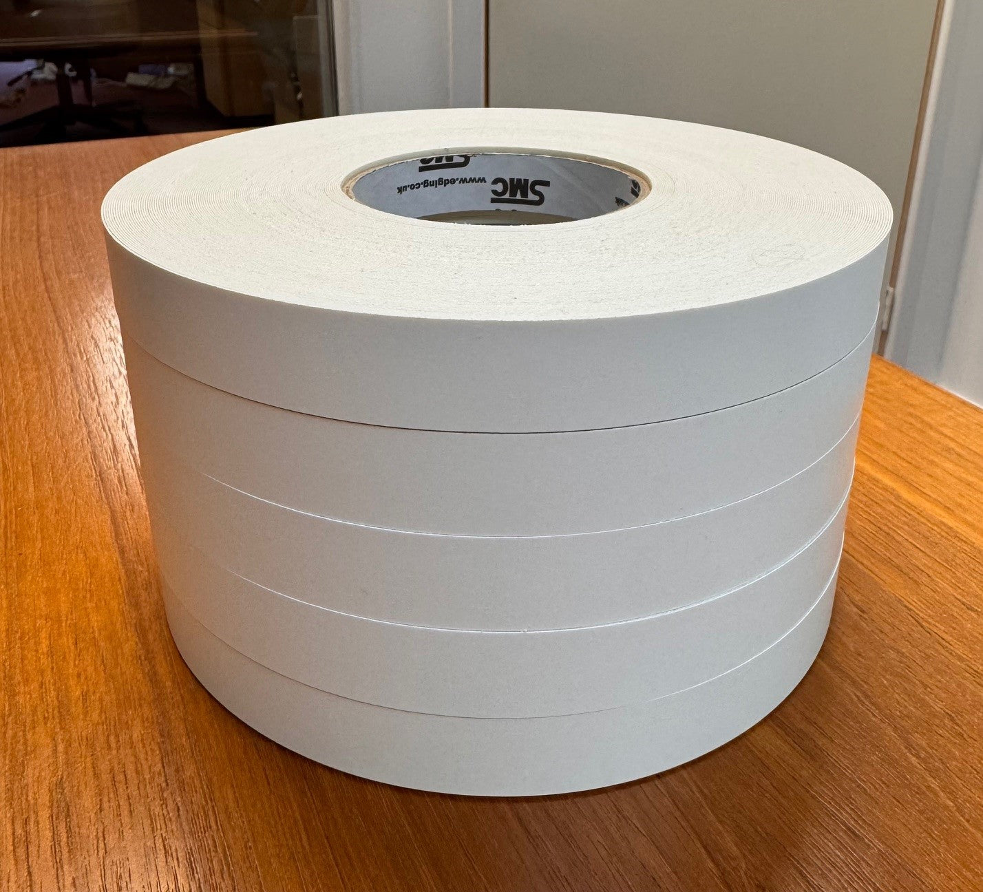 White Smooth Melamine Preglued 50M